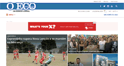 Desktop Screenshot of jornaloeco.com.br